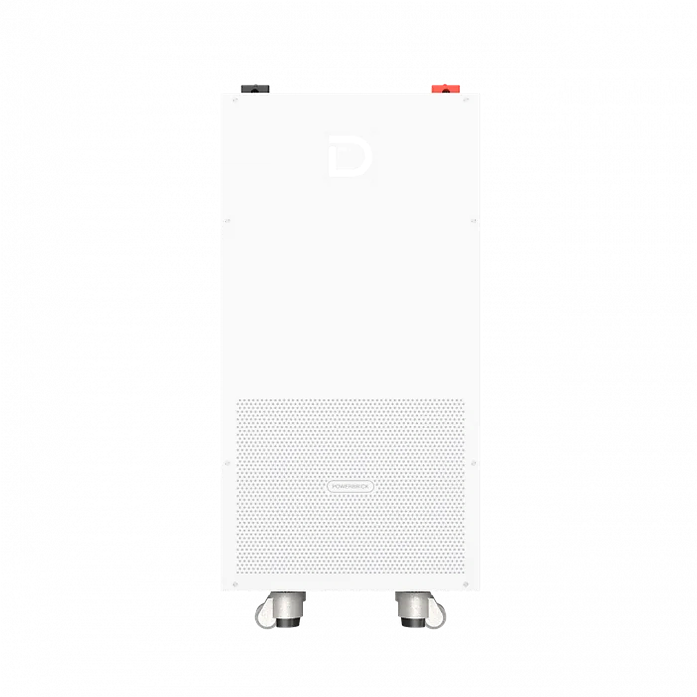 Baterie fotovoltaică Dyness PowerBrick Plus 16 kWh, vedere frontală cu ventilație și roți