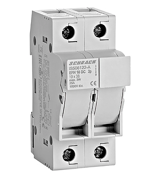Separator fuzibil 10x38 32A Schrack, bipolar pentru instalații fotovoltaice
